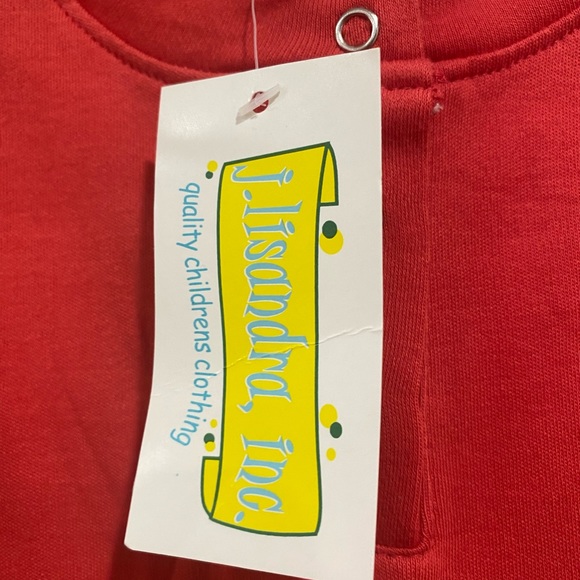 NWT 18 M Red Longall Romper - Picture 3 of 4